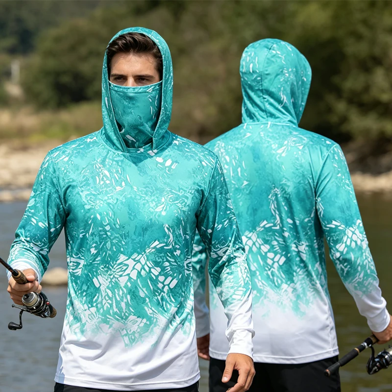 Mens Fishing Shirts Long Sleeve UPF 50 Anti UV Sun Protection Lightweight Outdoor Running Tops Hoodie Face Mask
Mens Fishing Shirts Long Sleeve UPF 50 Anti UV Sun Protection Lightweight Outdoor Running Tops Hoodie Face Mask