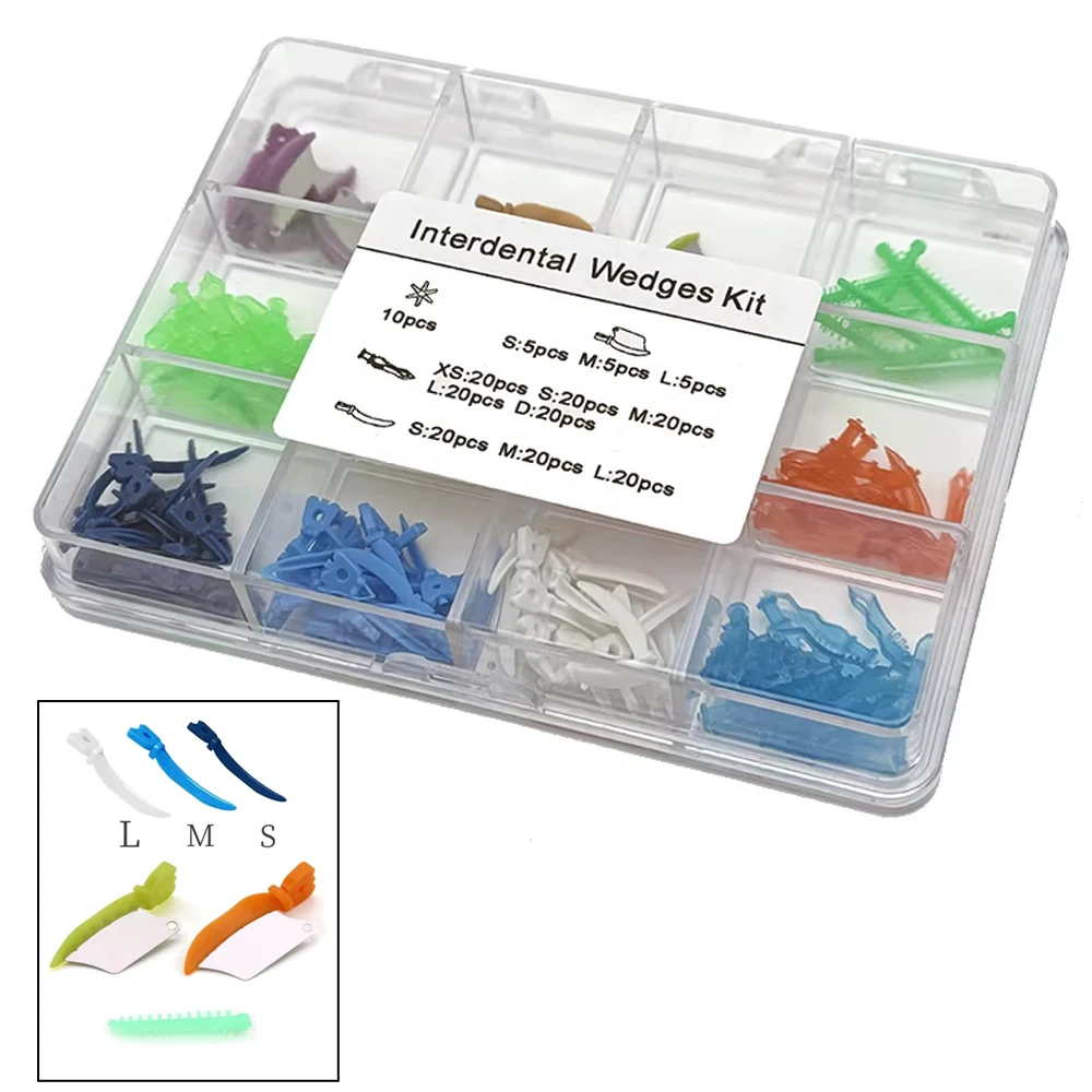 185Pcs 11 Types Dental Wedges Tooth Gap Wedges High Quality Diamond Wedges Knife Shape Adaptive Dental Tools for Dentists
185Pcs 11 Types Dental Wedges Tooth Gap Wedges High Quality Diamond Wedges Knife Shape Adaptive Dental Tools for Dentists