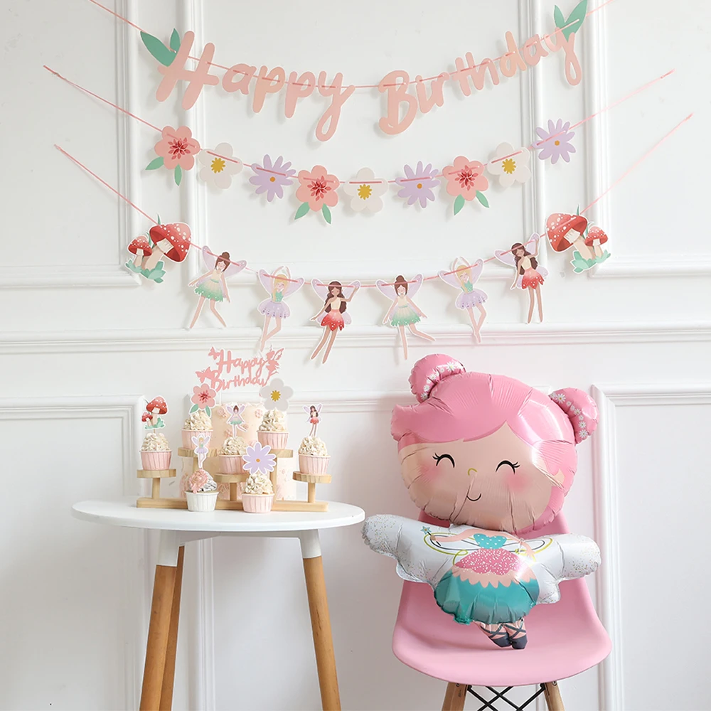 Fairy Birthday Decoration Happy Birthday Elf Banner Flower Flag Cake Toppers Baby Shower Spring Floral Fairy Garden Supplies
Fairy Birthday Decoration Happy Birthday Elf Banner Flower Flag Cake Toppers Baby Shower Spring Floral Fairy Garden Supplies