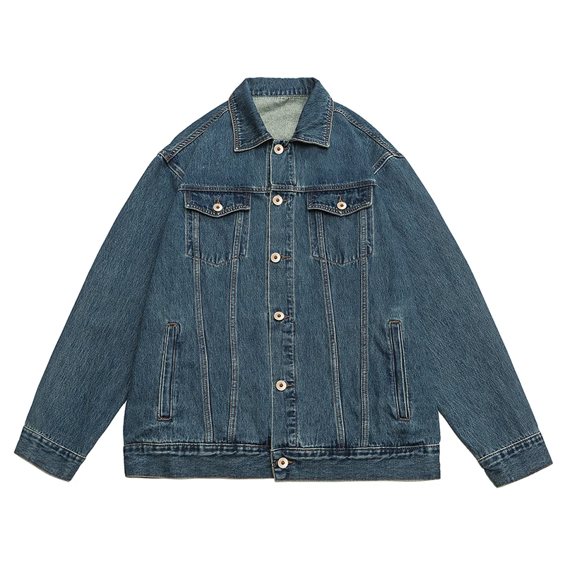 2023 Autumn New Men's Denim Jacket Loose Casual Japanese Street Trend Coats Black Blue Fashion Streetwear Large Size M-5XL
2023 Autumn New Men's Denim Jacket Loose Casual Japanese Street Trend Coats Black Blue Fashion Streetwear Large Size M-5XL