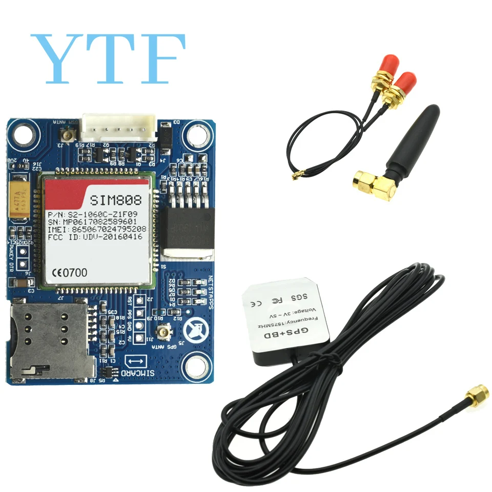 SIM808 Development Board Instead Of 908 GSM GPRS GPS Bluetooth-Compatible SMS Module To Send Data Procedures
SIM808 Development Board Instead Of 908 GSM GPRS GPS Bluetooth-Compatible SMS Module To Send Data Procedures