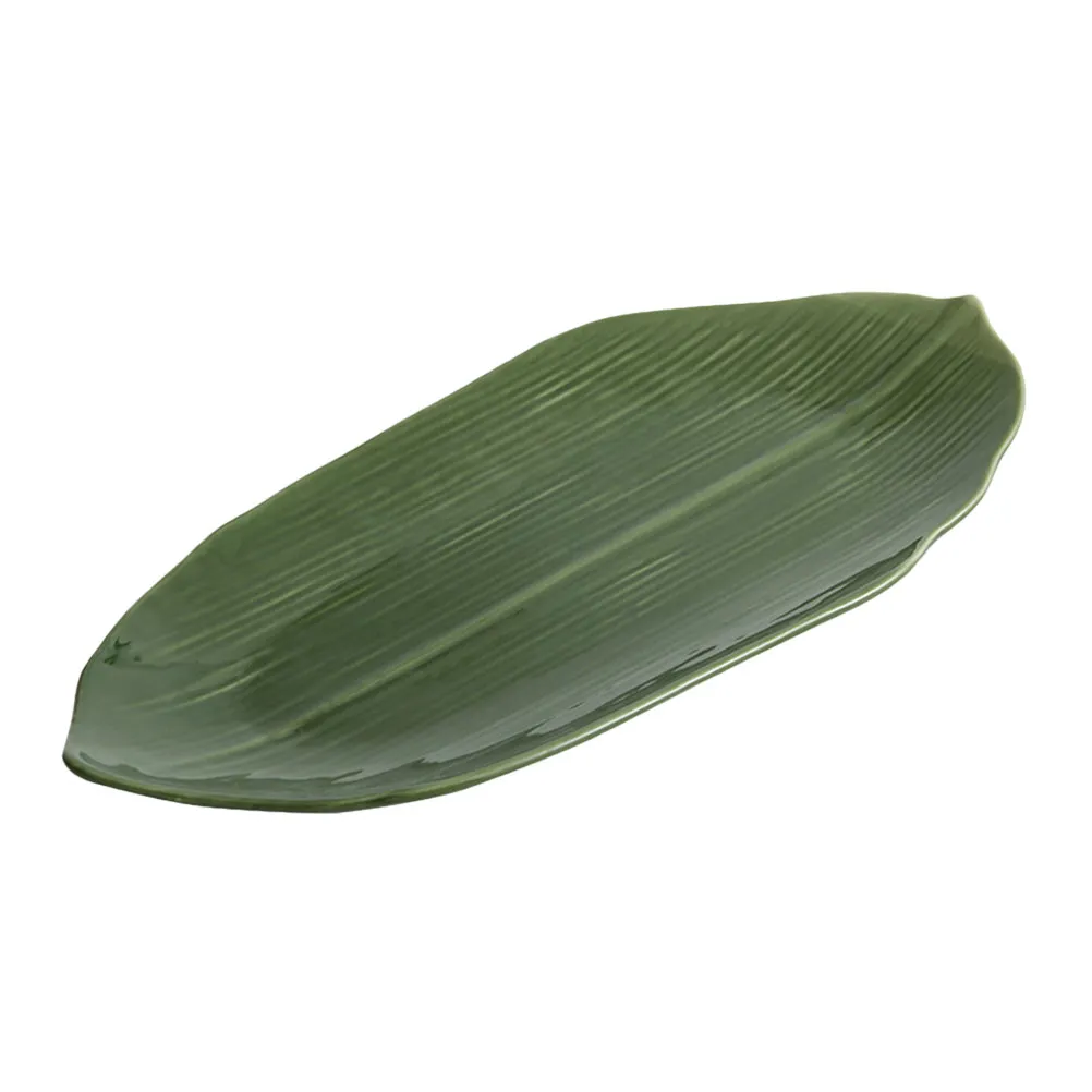 Ceramic Sushi Plate Reed Leaves Shaped Food Plate Snack Tray Dessert Cake Serving Dish Japanese Style Decorative Sashimi Display
Ceramic Sushi Plate Reed Leaves Shaped Food Plate Snack Tray Dessert Cake Serving Dish Japanese Style Decorative Sashimi Display