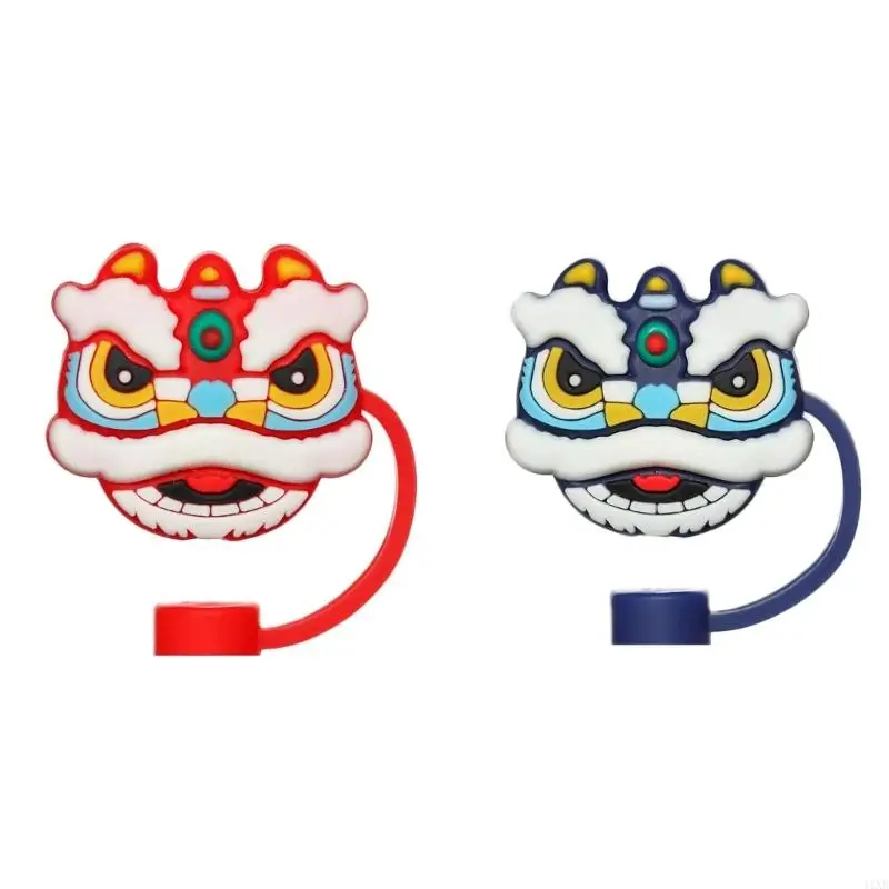41XB Silicone Straw Caps Decorative Accessory Silicone Straw Caps Lion Dance Shaped
41XB Silicone Straw Caps Decorative Accessory Silicone Straw Caps Lion Dance Shaped