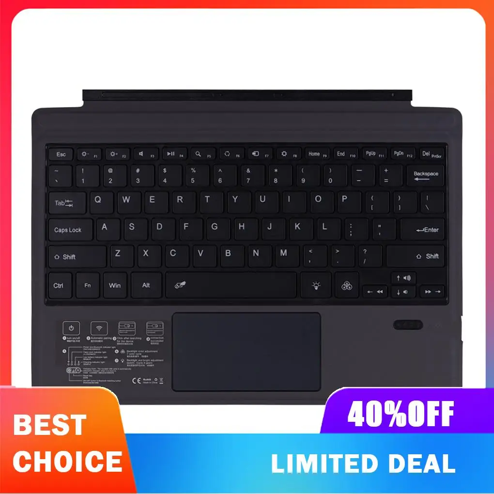 Replacement for Microsoft Surface Pro3/4/5 Tablet Bluetooth Wireless Magnetic Ergonomic Keyboard
Replacement for Microsoft Surface Pro3/4/5 Tablet Bluetooth Wireless Magnetic Ergonomic Keyboard