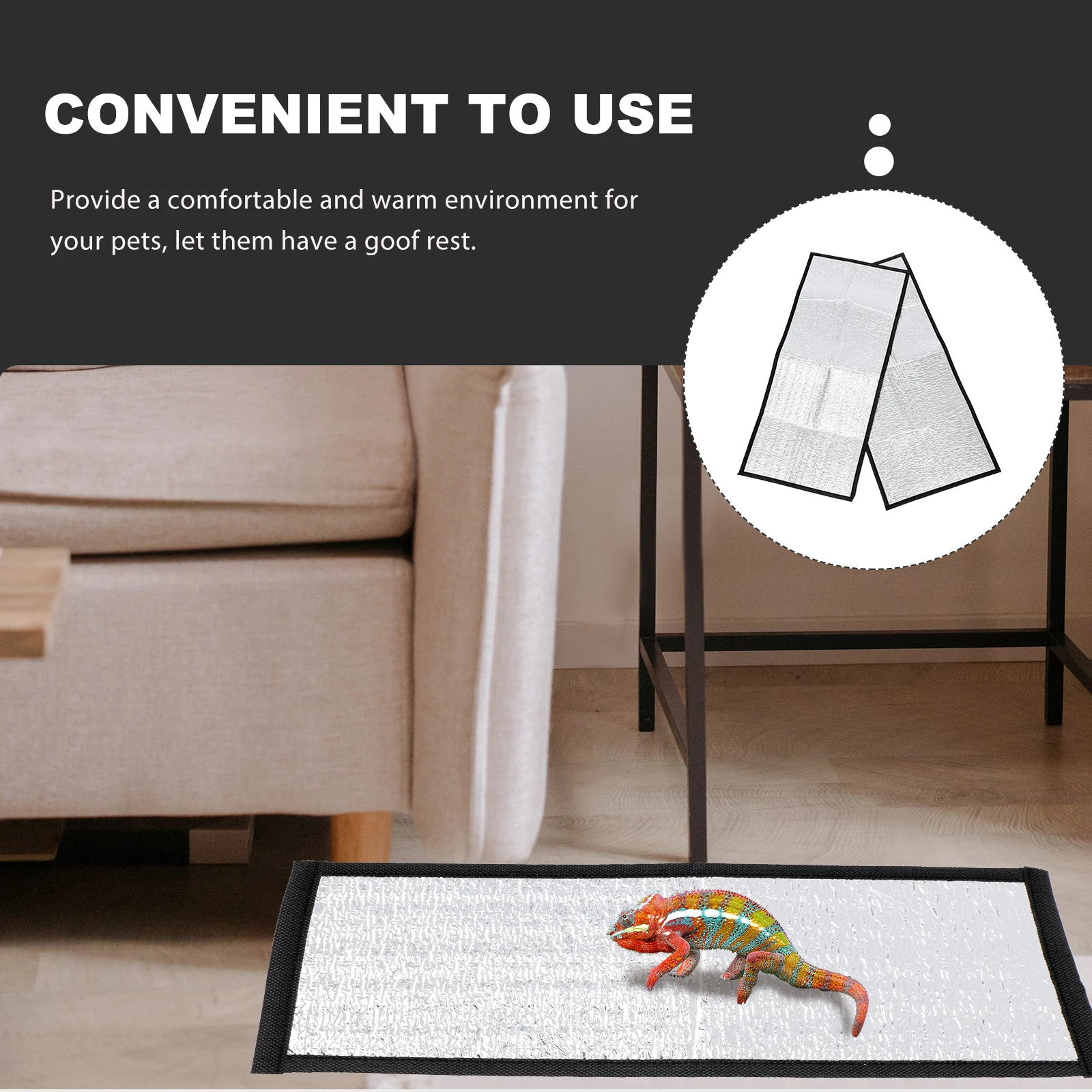 2Pcs Reptile Heating Pad Reflective Film Insulation Mat for Snake Lizard Turtle Pet Warm Mat Winter Heating Film
2Pcs Reptile Heating Pad Reflective Film Insulation Mat for Snake Lizard Turtle Pet Warm Mat Winter Heating Film