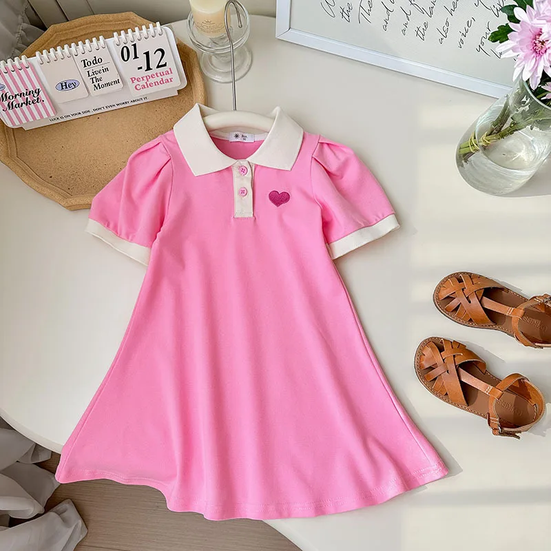 Girls' Summer Dress 2026 New Style Children's Elegant Polo Collar Dress Little Girls' Fashionable Children's Summer Sports Dress
Girls' Summer Dress 2026 New Style Children's Elegant Polo Collar Dress Little Girls' Fashionable Children's Summer Sports Dress
