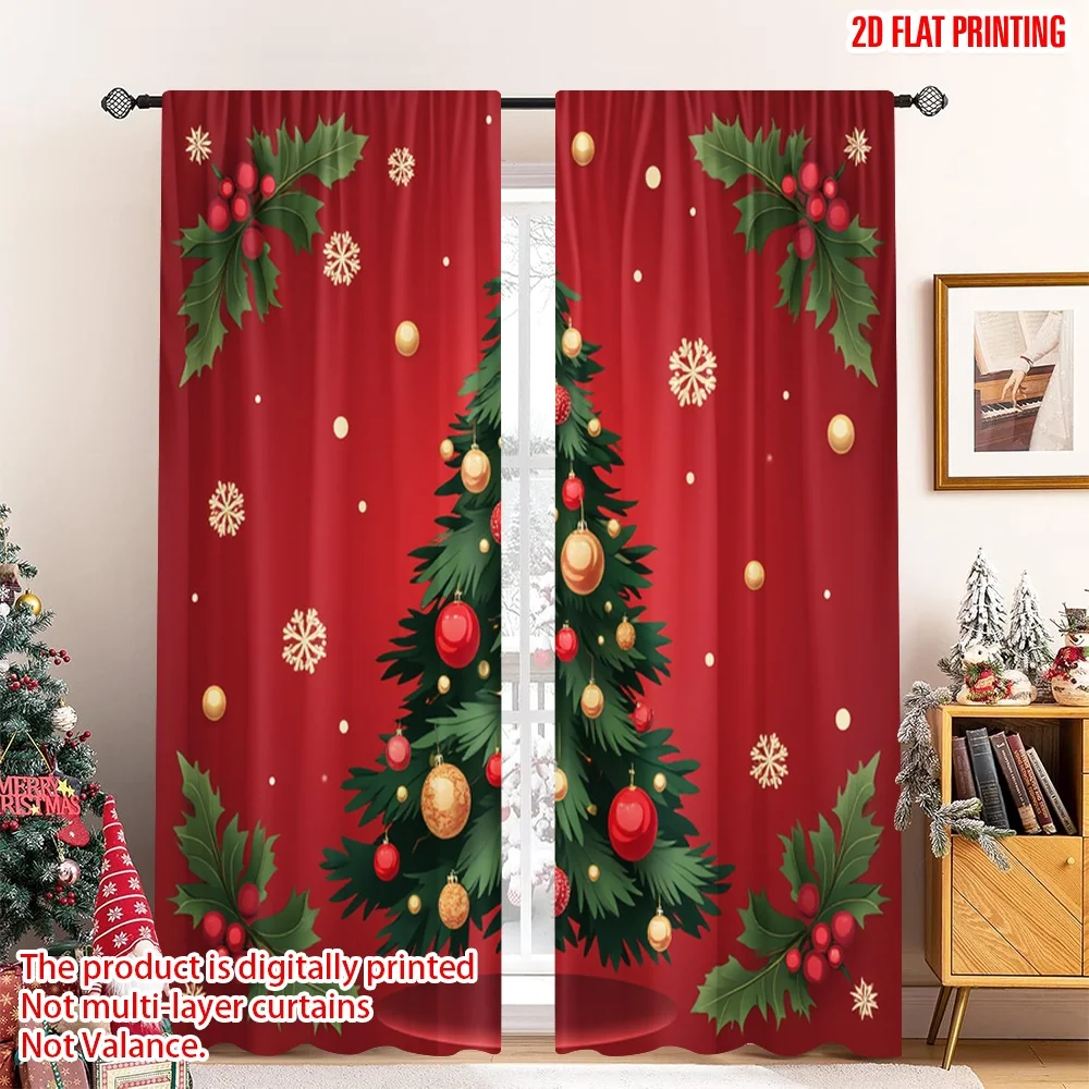 2pcs 2D flat printing Merry Christmas Curtain Christmas Tree Snowflakes Holiday_a Fabric Without Electricity Holiday Decorations
2pcs 2D flat printing Merry Christmas Curtain Christmas Tree Snowflakes Holiday_a Fabric Without Electricity Holiday Decorations