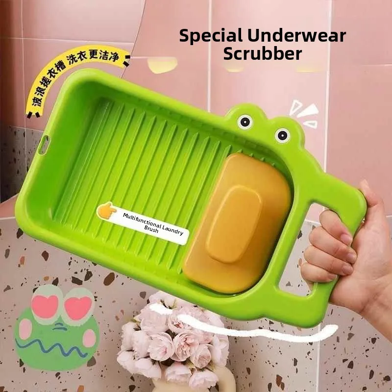 Integrated Plastic Laundry Tub And Scrub Board for Underwear And Socks Home Dormitory Use Small Crocodile Design
Integrated Plastic Laundry Tub And Scrub Board for Underwear And Socks Home Dormitory Use Small Crocodile Design