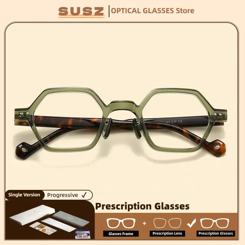 SUSZ Hexagon Trendy Polygonal Bicolore Reading Glasses Anti-Blue Ray Prescription Myopia Women Progressive Optical Eyeglasses
SUSZ Hexagon Trendy Polygonal Bicolore Reading Glasses Anti-Blue Ray Prescription Myopia Women Progressive Optical Eyeglasses