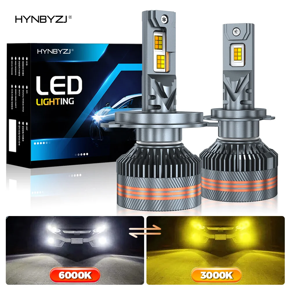 HYNBYZJ New Upgraded Dual-Color 3000K 6000K One-Click Switch LED Headlight H1 H3 9005 9006 9012 HIR2 H4 H7 H8 H9 H11 Car lights
HYNBYZJ New Upgraded Dual-Color 3000K 6000K One-Click Switch LED Headlight H1 H3 9005 9006 9012 HIR2 H4 H7 H8 H9 H11 Car lights