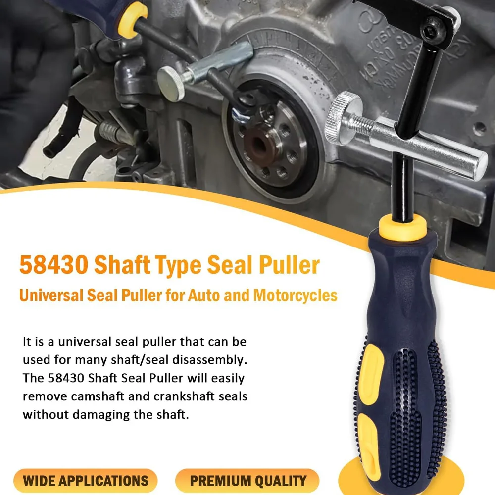58430 Shaft Type Seal Puller Universal Seal Removal Tool for Camshaft and Crankshaft Seals 56750 Blind Oil Seal Puller
58430 Shaft Type Seal Puller Universal Seal Removal Tool for Camshaft and Crankshaft Seals 56750 Blind Oil Seal Puller