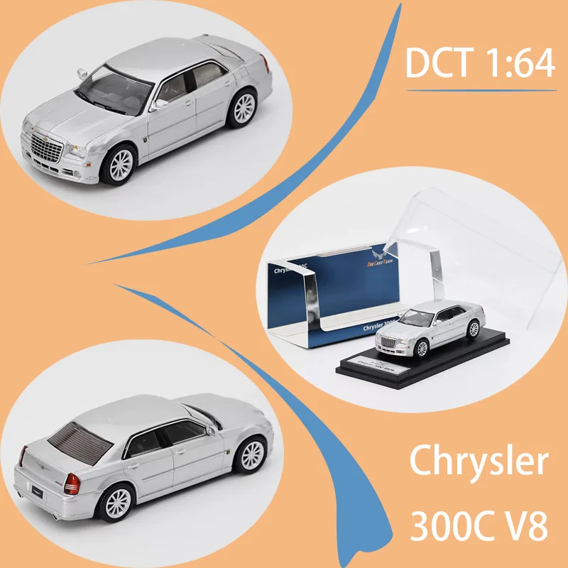 DCT 1:64 Alloy Chrysler 300C V8 Silver Sedan Car Model Static Collection Decorated Holiday Gifts Toys
DCT 1:64 Alloy Chrysler 300C V8 Silver Sedan Car Model Static Collection Decorated Holiday Gifts Toys