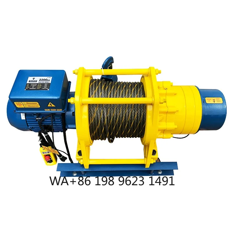 2 Ton Heavy Duty Electric Wire Rope Winch 3-Phase 230V-480V High Power Industrial Lifting Hoist for Construction Crane Works
2 Ton Heavy Duty Electric Wire Rope Winch 3-Phase 230V-480V High Power Industrial Lifting Hoist for Construction Crane Works