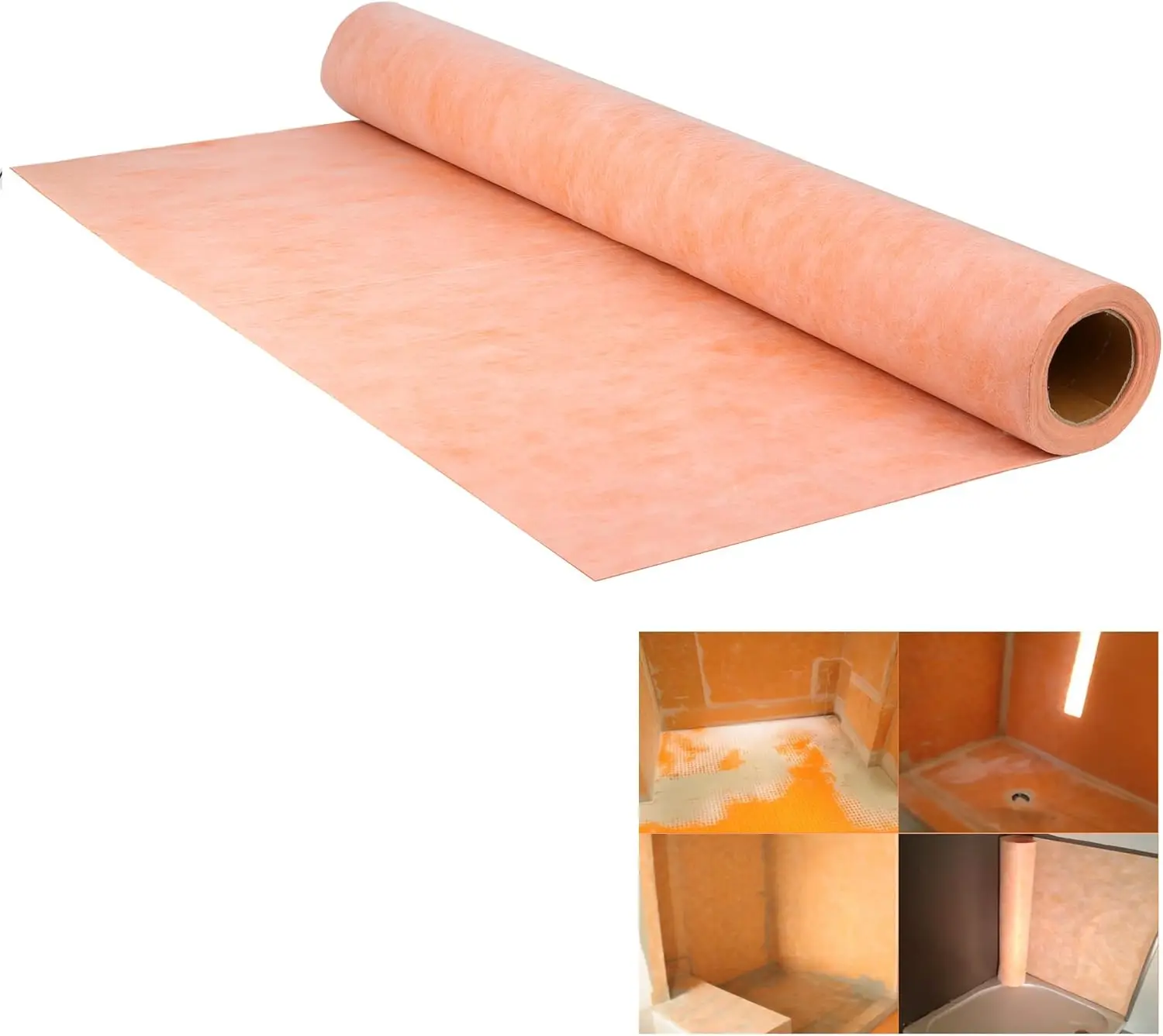 Professional Waterproof Membrane for Shower,- 3.3 FT x 33 FT Roll (108 Sq Ft), 23.6 Mil Thick, Superior Waterproofing Solution f
Professional Waterproof Membrane for Shower,- 3.3 FT x 33 FT Roll (108 Sq Ft), 23.6 Mil Thick, Superior Waterproofing Solution f