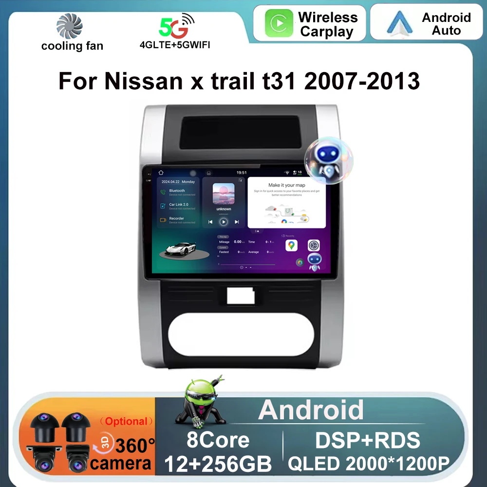 Автомобильный радиоприемник Android Auto видеоплеер навигация GPS для Nissan x trail t31 2007-2013 Qashqai 2 Din Android Auto Carplay BT
Автомобильный радиоприемник Android Auto видеоплеер навигация GPS для Nissan x trail t31 2007-2013 Qashqai 2 Din Android Auto Carplay BT