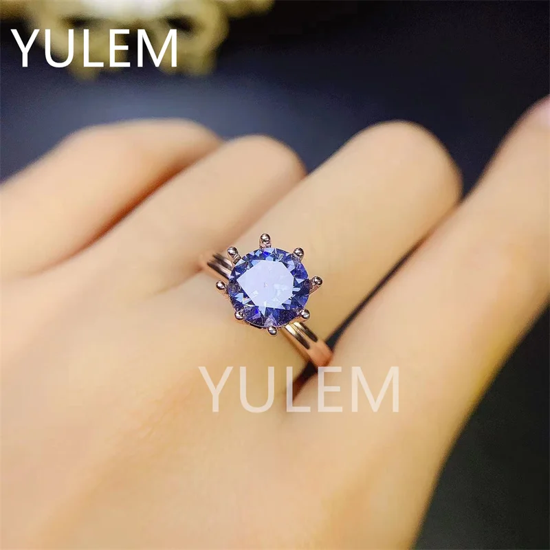 Royal Blue Moissanite Ring for Women Jewelry Engagement Ring for Wedding Real 925 Silver 8*8mm Size Gem Birthday Gift
Royal Blue Moissanite Ring for Women Jewelry Engagement Ring for Wedding Real 925 Silver 8*8mm Size Gem Birthday Gift