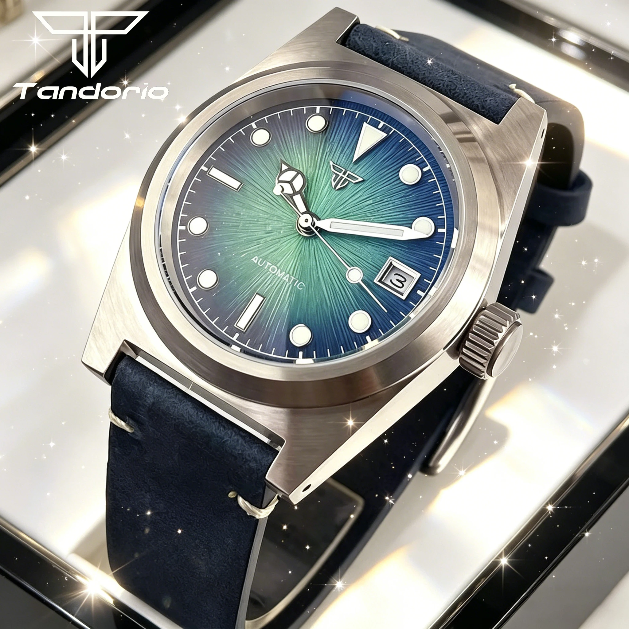 Mechanical Watch Men Field Green Gradient Texture Face 200m Waterproof Steel Wristwatch AR Domed Sapphire Crystal Luminous 38mm
Mechanical Watch Men Field Green Gradient Texture Face 200m Waterproof Steel Wristwatch AR Domed Sapphire Crystal Luminous 38mm