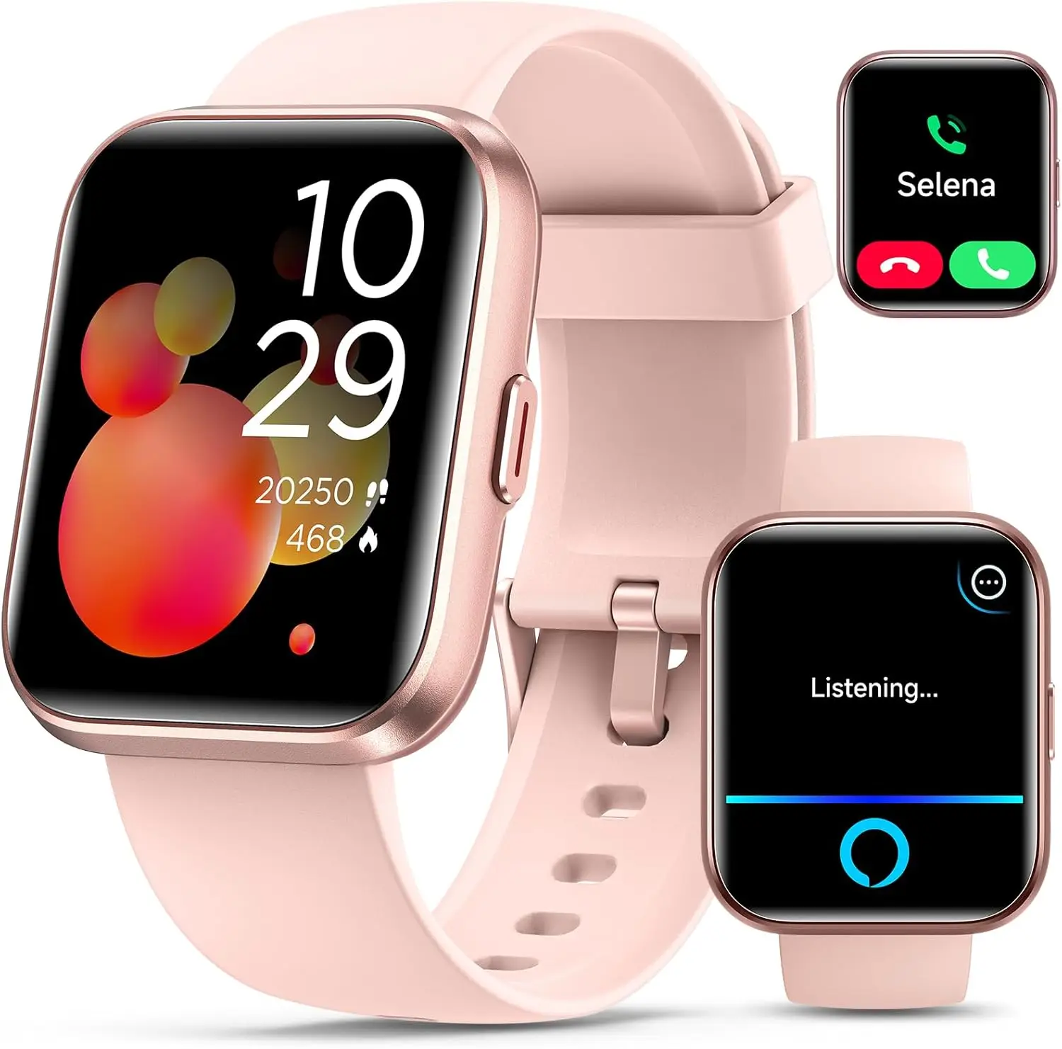 Женские умные часы: фитнес-трекер с экраном 1,8'', Alexa, мониторинг сердечного ритма, водонепроницаемые
Женские умные часы: фитнес-трекер с экраном 1,8'', Alexa, мониторинг сердечного ритма, водонепроницаемые