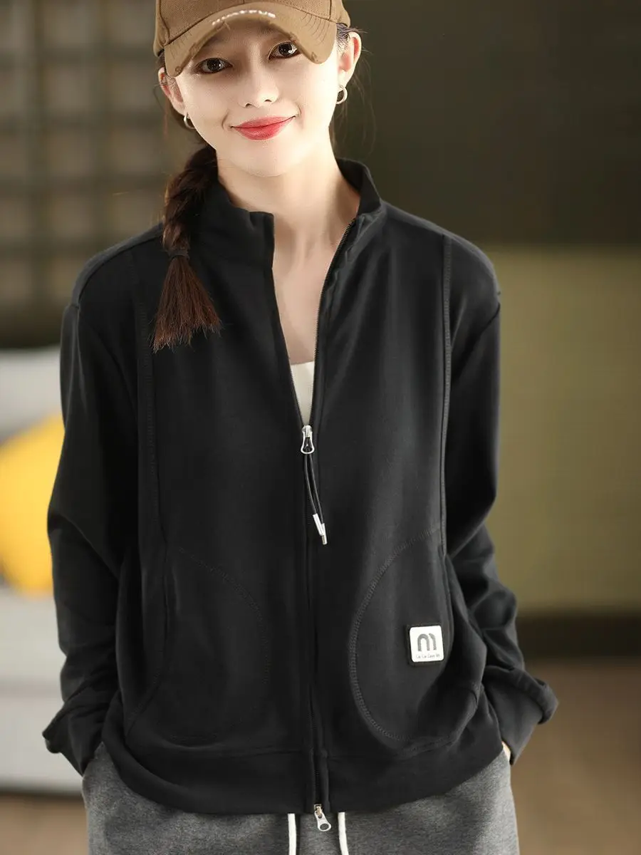 Double-Sided German Velvet Hoodie Jacket Women's Fashionable Autumn Winter Stand Collar Slimming Zipper Cardigan Top
Double-Sided German Velvet Hoodie Jacket Women's Fashionable Autumn Winter Stand Collar Slimming Zipper Cardigan Top
