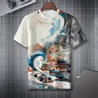 New Fashion Men's 3D Printed Landscape T-Shirt Nature Scene Style Cool Hip Hop Short Sleeve Top
New Fashion Men's 3D Printed Landscape T-Shirt Nature Scene Style Cool Hip Hop Short Sleeve Top
