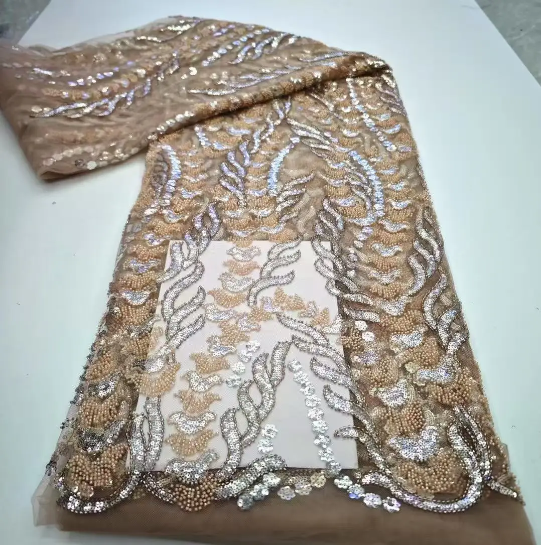 Onion African Handmade Sequins Net Pearls Lace Fabric 2025 French Heavy Beaded Tulle Lace Fabric For Bridal Party Dress Material
Onion African Handmade Sequins Net Pearls Lace Fabric 2025 French Heavy Beaded Tulle Lace Fabric For Bridal Party Dress Material