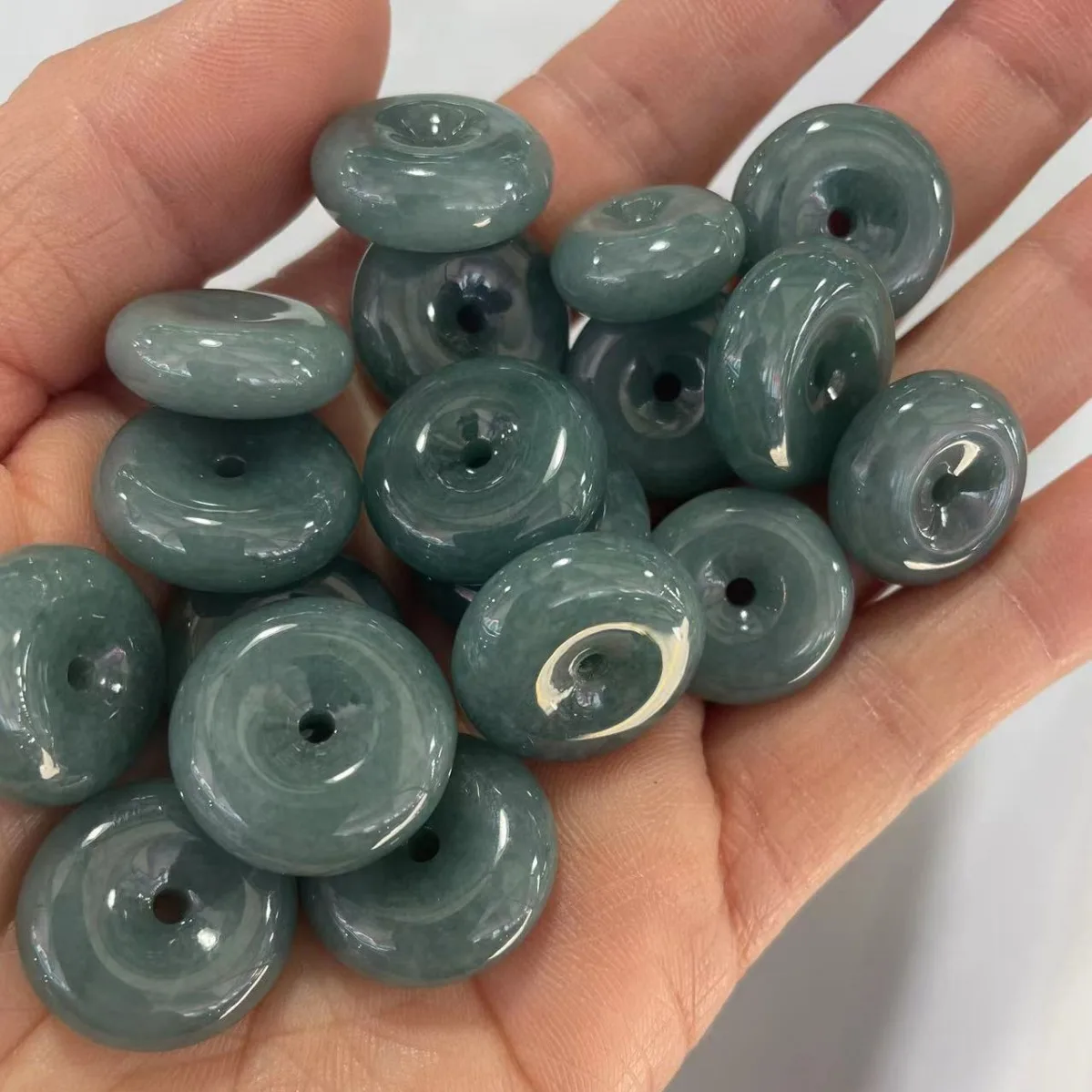 Natural Myanmar Jadeite Blue Water Jade Donut Beads For Jewelry Making Diy Bracelet Charms Necklace Pendant Earring Accessories
Natural Myanmar Jadeite Blue Water Jade Donut Beads For Jewelry Making Diy Bracelet Charms Necklace Pendant Earring Accessories