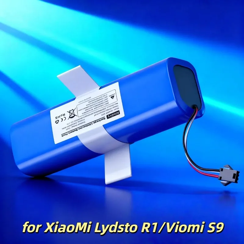 14.4V 12800mAh Rechargeable Li-ion Battery Pack for XiaoMi Lydsto R1/Viomi S9, Replacement Power Accessory for Robotic Cleaners
14.4V 12800mAh Rechargeable Li-ion Battery Pack for XiaoMi Lydsto R1/Viomi S9, Replacement Power Accessory for Robotic Cleaners