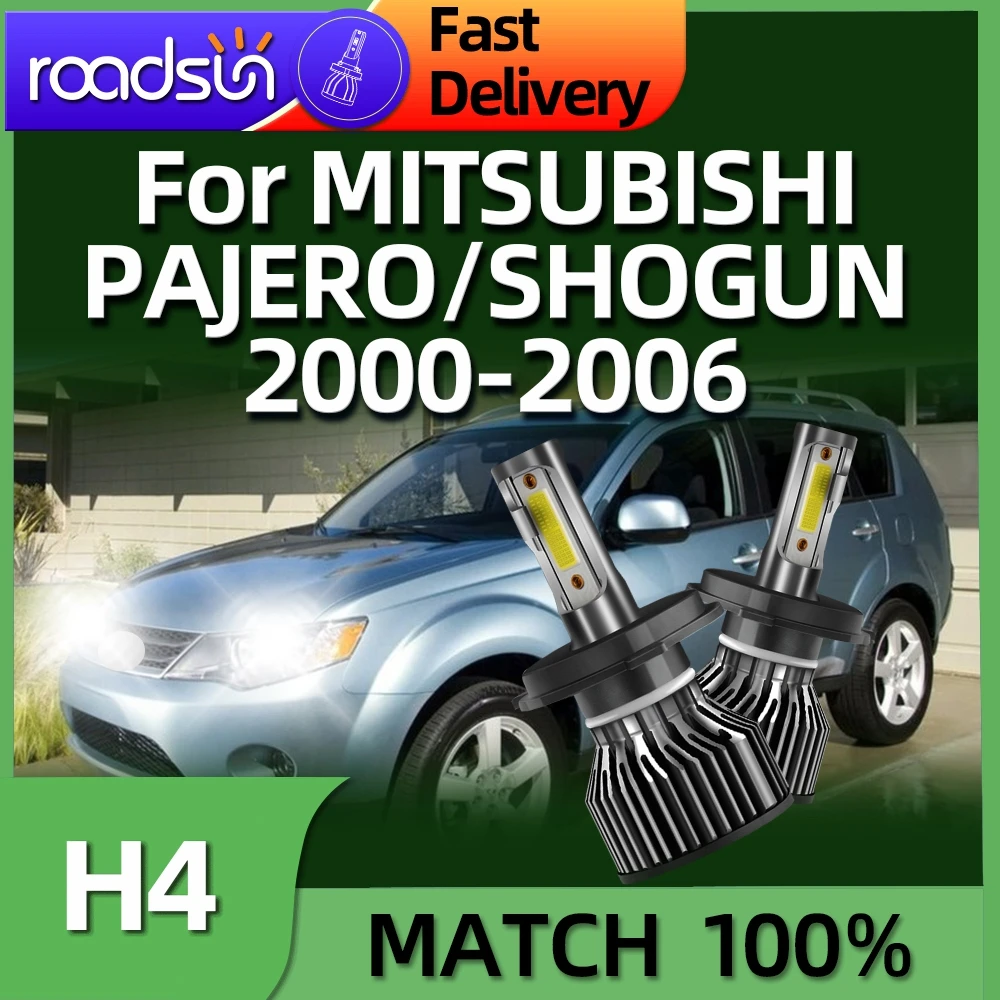 Roadsun LED 150W H4 Car Headlight 6000K Light Bulbs For MITSUBISHI PAJERO SHOGUN 2000 2001 2002 2003 2004 2005 2006
Roadsun LED 150W H4 Car Headlight 6000K Light Bulbs For MITSUBISHI PAJERO SHOGUN 2000 2001 2002 2003 2004 2005 2006