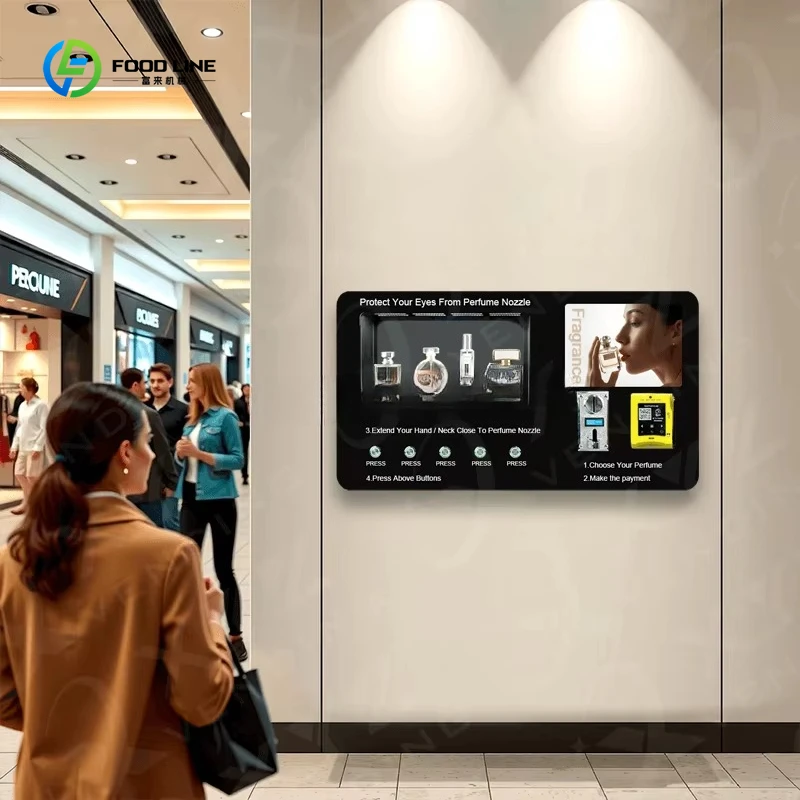 Smart Wall Mounted Perfume Spray Vending Machine Automatic Small Fragrance Perfume Vending Machine for Sale
Smart Wall Mounted Perfume Spray Vending Machine Automatic Small Fragrance Perfume Vending Machine for Sale