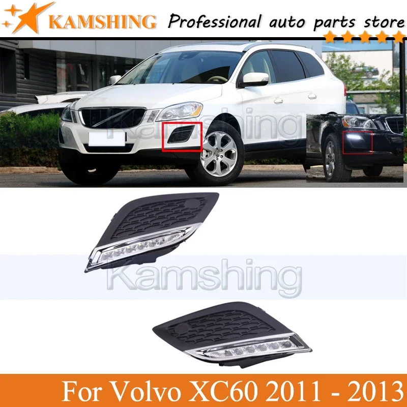 Kamshing 1Pair LED Front driving light For Volvo XC60 2011 2012 2013 LED Daylight lamp Fog lamp light dimming style Relay
Kamshing 1Pair LED Front driving light For Volvo XC60 2011 2012 2013 LED Daylight lamp Fog lamp light dimming style Relay