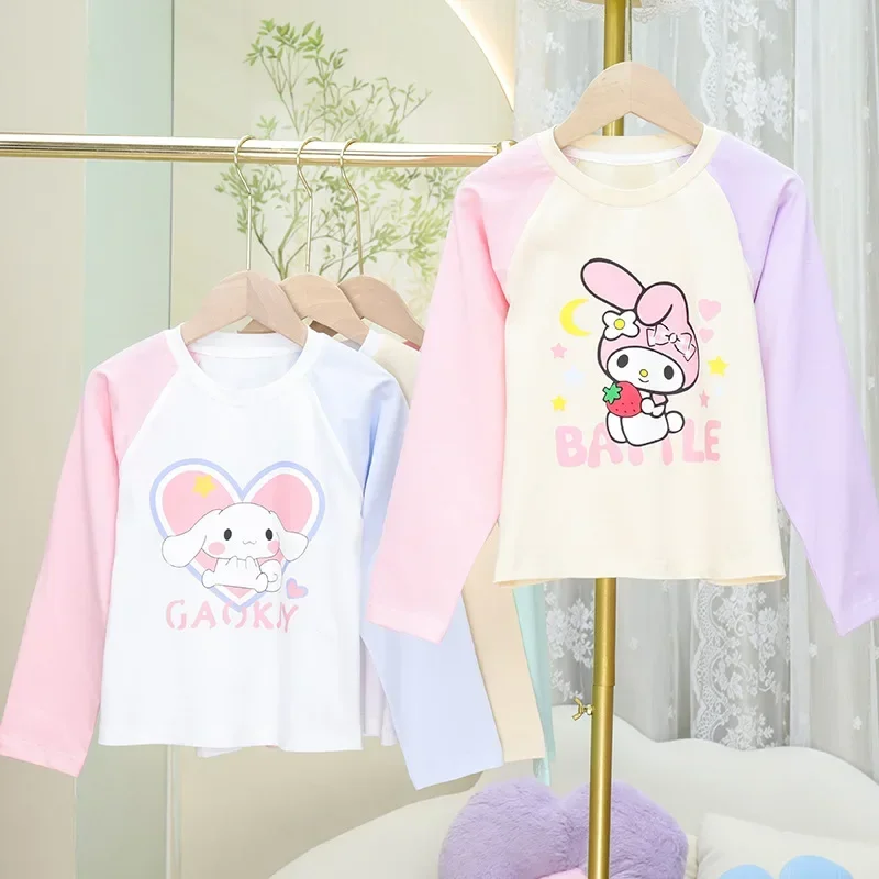 Kuromi Cinnamoroll Anime Kawaii Sanrio Cotton Long Sleeve T Shirt Cute My Melody Children Hooded Clothing Lovely Gifts for Kids
Kuromi Cinnamoroll Anime Kawaii Sanrio Cotton Long Sleeve T Shirt Cute My Melody Children Hooded Clothing Lovely Gifts for Kids