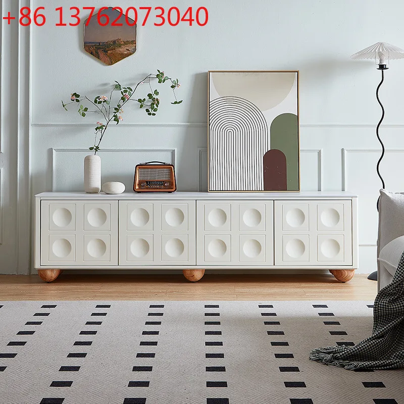 French floor-to-ceiling TV cabinet modern living room small apartment household medieval locker
French floor-to-ceiling TV cabinet modern living room small apartment household medieval locker