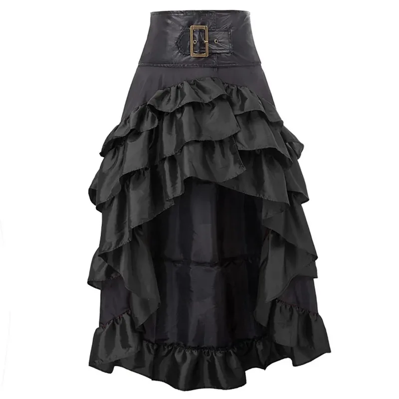 Vintage Women Pirate Skirts Ruffled Trim Gothic Irregular Corset Matching Skirts Steampunk Medieval Showgirl Party Dress
Vintage Women Pirate Skirts Ruffled Trim Gothic Irregular Corset Matching Skirts Steampunk Medieval Showgirl Party Dress