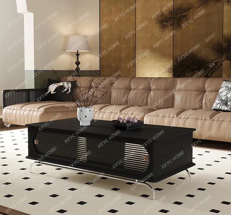 Retro Coffee Table Large and Small Apartment Living Room Home Advanced Coffee Table Solid Wood
Retro Coffee Table Large and Small Apartment Living Room Home Advanced Coffee Table Solid Wood
