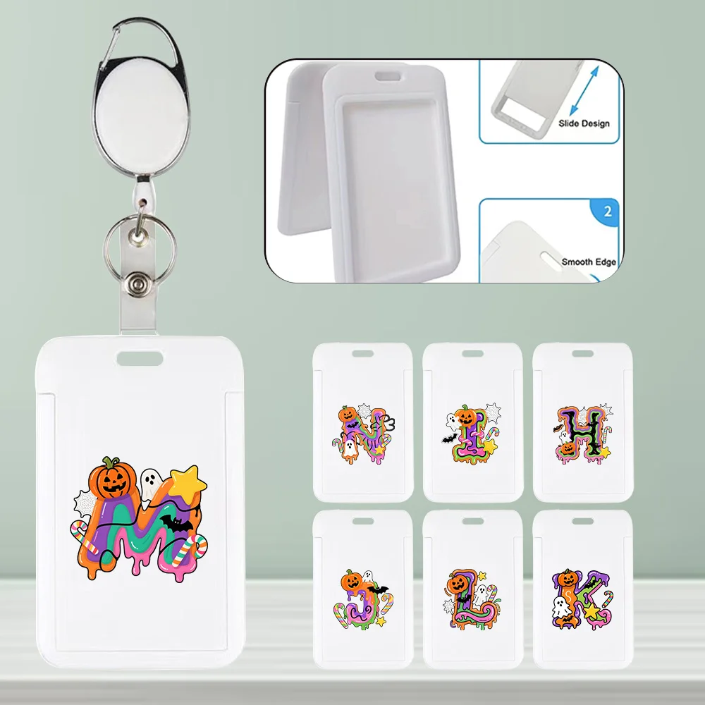Employee Badge Card Holder with Expandable Hanging Rope Work Id Hard Shell Protective Cover Halloween Gift Candy Letter Pattern
Employee Badge Card Holder with Expandable Hanging Rope Work Id Hard Shell Protective Cover Halloween Gift Candy Letter Pattern