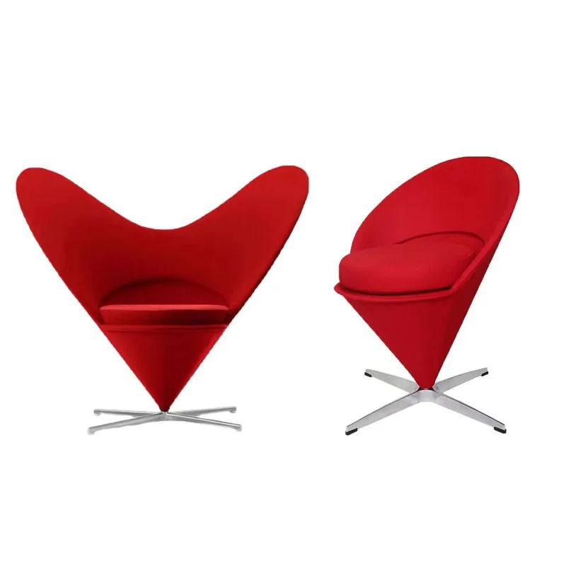 Nordic light luxury designer creative single love high back leisure chair, red fabric vitra single sofa chair
Nordic light luxury designer creative single love high back leisure chair, red fabric vitra single sofa chair