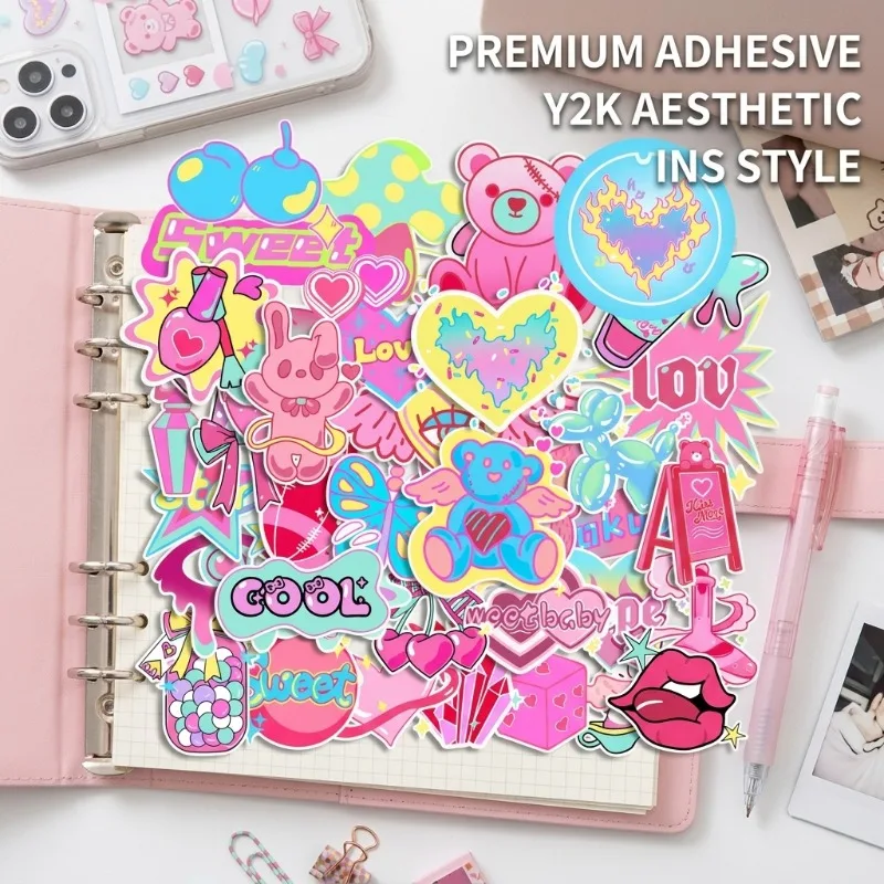 Cute Cartoon Stickers for Scrapbook, Phone Decoration, Y2K Aesthetic Notebook Accessories, Ins Style Stationery Supplies
Cute Cartoon Stickers for Scrapbook, Phone Decoration, Y2K Aesthetic Notebook Accessories, Ins Style Stationery Supplies