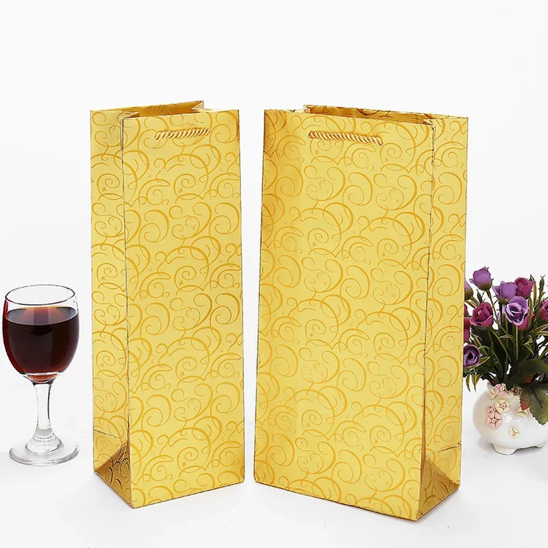10Pcs Wine Bags Kraft Paper Wine Bag Gift Wine Bags with Handles Single Bottle Paper Wine Bag Bulk for Christmas Party Shop
10Pcs Wine Bags Kraft Paper Wine Bag Gift Wine Bags with Handles Single Bottle Paper Wine Bag Bulk for Christmas Party Shop