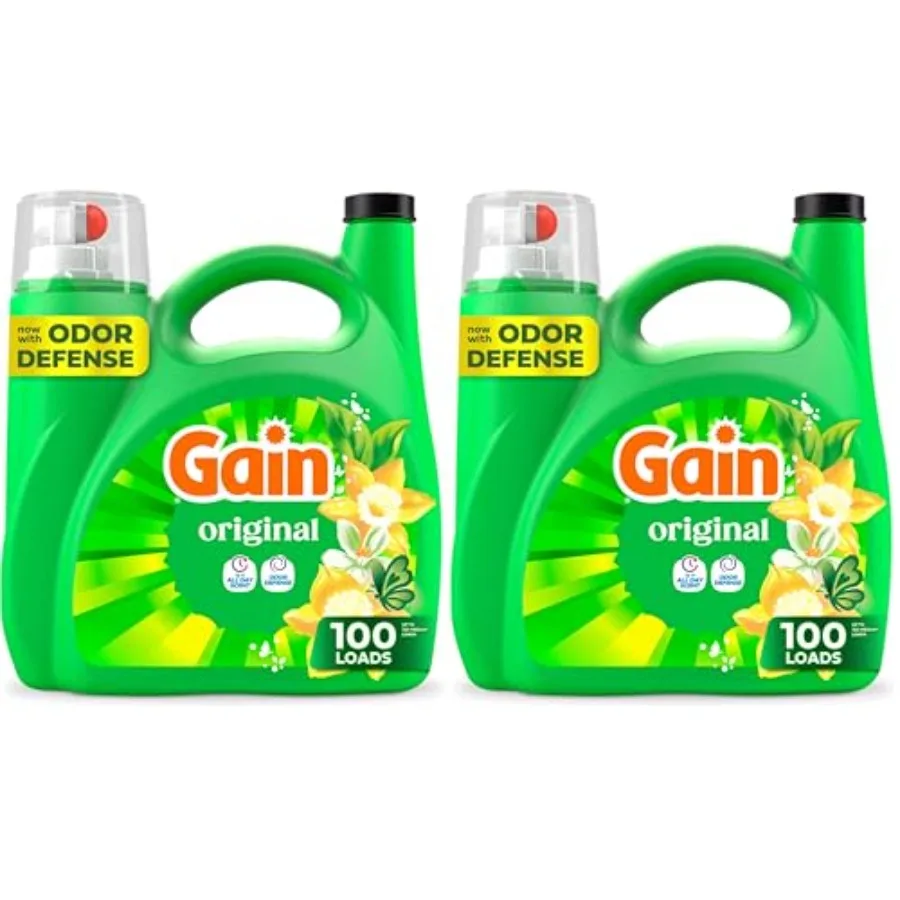 Gain Liquid Laundry Detergent, Original Scent 107 Loads 154 oz HE Compatible Pack of 2
Gain Liquid Laundry Detergent, Original Scent 107 Loads 154 oz HE Compatible Pack of 2