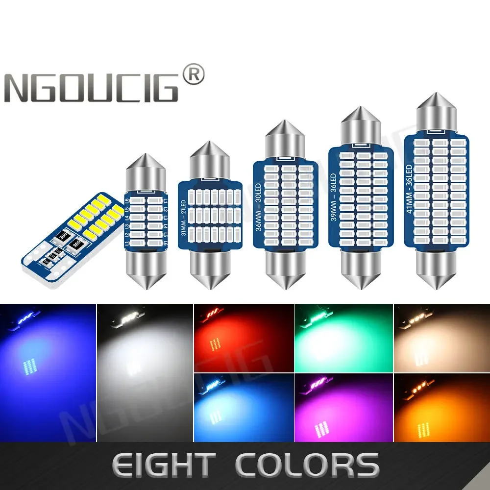 NGOUCIG 12V 24V C10W 36mm C5W Led Bulb T10 Lamp Festoon 31 mm BA9S 28mm 31mm 39mm 41mm Door Red Warm White Truck Car Dome Lights
NGOUCIG 12V 24V C10W 36mm C5W Led Bulb T10 Lamp Festoon 31 mm BA9S 28mm 31mm 39mm 41mm Door Red Warm White Truck Car Dome Lights