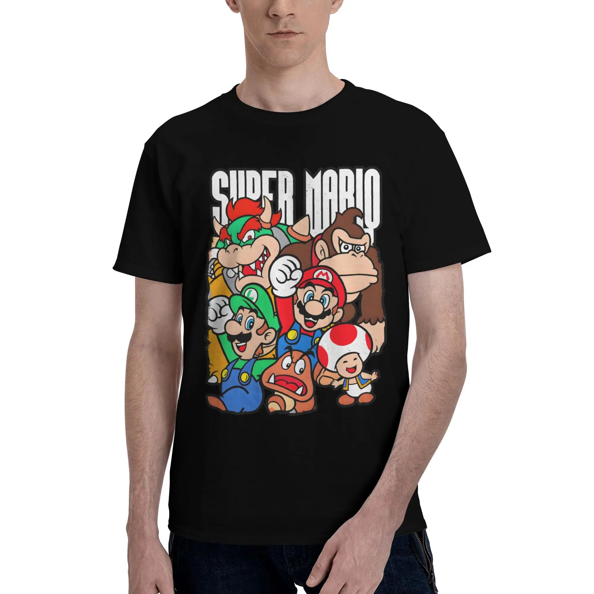 Custom M-Marioed T Shirt for Men 100% Cotton Tshirt Leisure Tee Short Sleeve Funny Cartoon T-shirts Loose Fit Clothing
Custom M-Marioed T Shirt for Men 100% Cotton Tshirt Leisure Tee Short Sleeve Funny Cartoon T-shirts Loose Fit Clothing