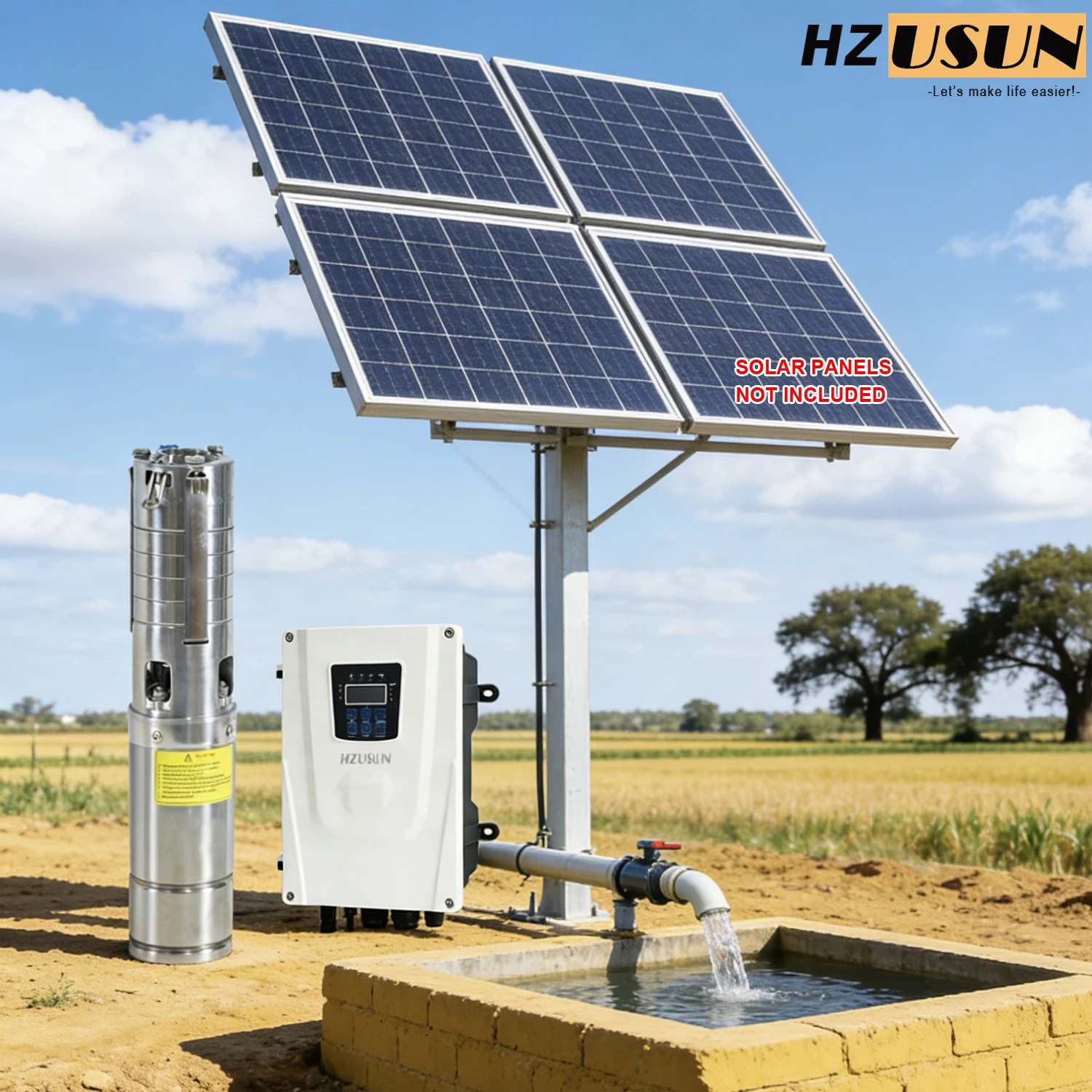 2 HP Solar Submersible Pump with DC Controller Price 2 Inch Outlet DC Brushless Marine High Flow Well Jet Centrifugal Water Pump
2 HP Solar Submersible Pump with DC Controller Price 2 Inch Outlet DC Brushless Marine High Flow Well Jet Centrifugal Water Pump