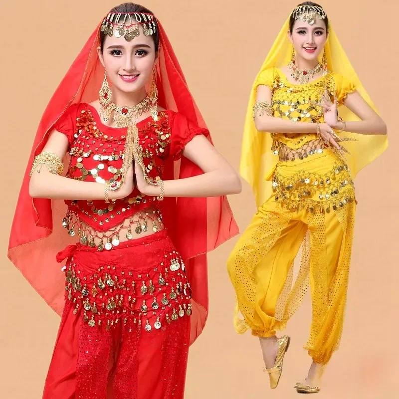 Блестящий наряд для танца живота для взрослых, женский топ с блестками + брюки, костюм, комплект женской одежды для восточного индийского танца, арабская принцесса, комплект одежды
Блестящий наряд для танца живота для взрослых, женский топ с блестками + брюки, костюм, комплект женской одежды для восточного индийского танца, арабская принцесса, комплект одежды