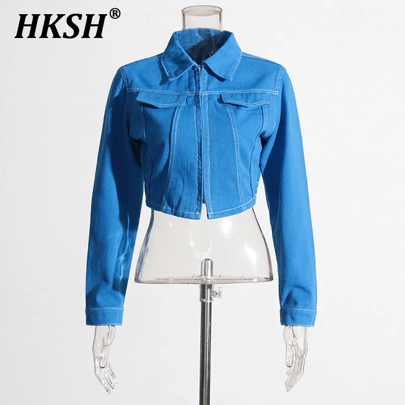 HKSH Spring Summer New Women Tide Chic High Street Punk Style Casual Long Sleeved Turn-down Collar Top Solid Color Shirts HK5407
HKSH Spring Summer New Women Tide Chic High Street Punk Style Casual Long Sleeved Turn-down Collar Top Solid Color Shirts HK5407