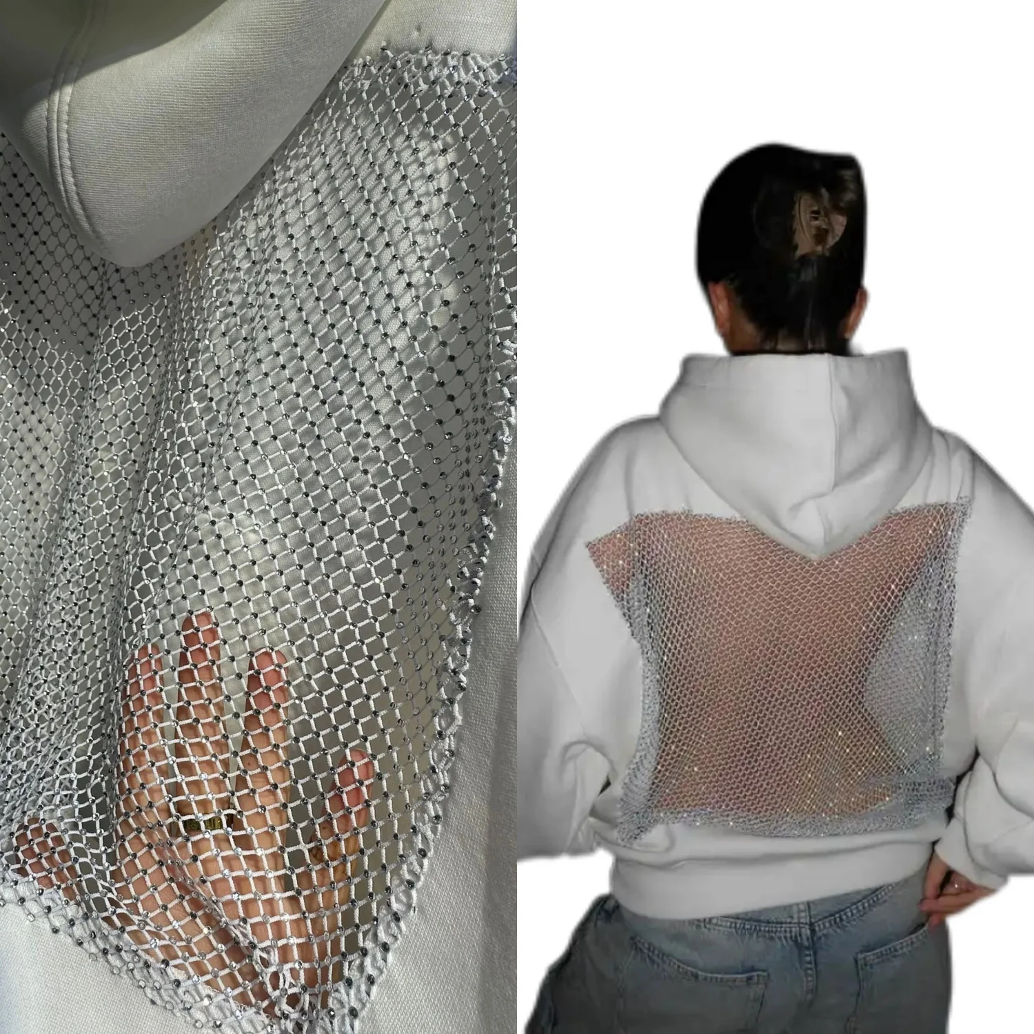 Y2K женская одежда готическая сексуальная полая сетчатая толстовка с капюшоном модный полупрозрачный пуловер толстовка повседневная куртка с длинными рукавами уличная одежда
Y2K женская одежда готическая сексуальная полая сетчатая толстовка с капюшоном модный полупрозрачный пуловер толстовка повседневная куртка с длинными рукавами уличная одежда