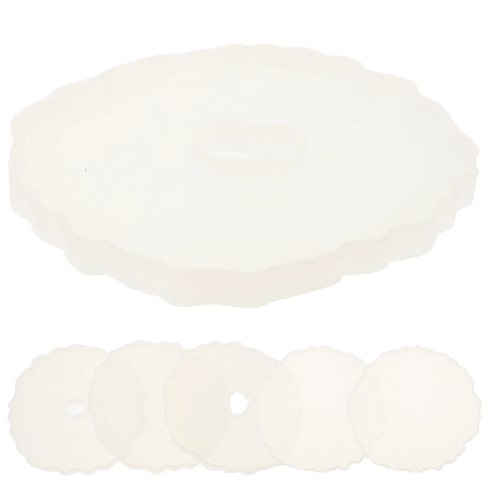 6pcs Epoxy Coaster Silicone Irregular Shape Unique Diy Craft Set Durable Molding Trays Waterproof Resin Plate Molds Round Table
6pcs Epoxy Coaster Silicone Irregular Shape Unique Diy Craft Set Durable Molding Trays Waterproof Resin Plate Molds Round Table