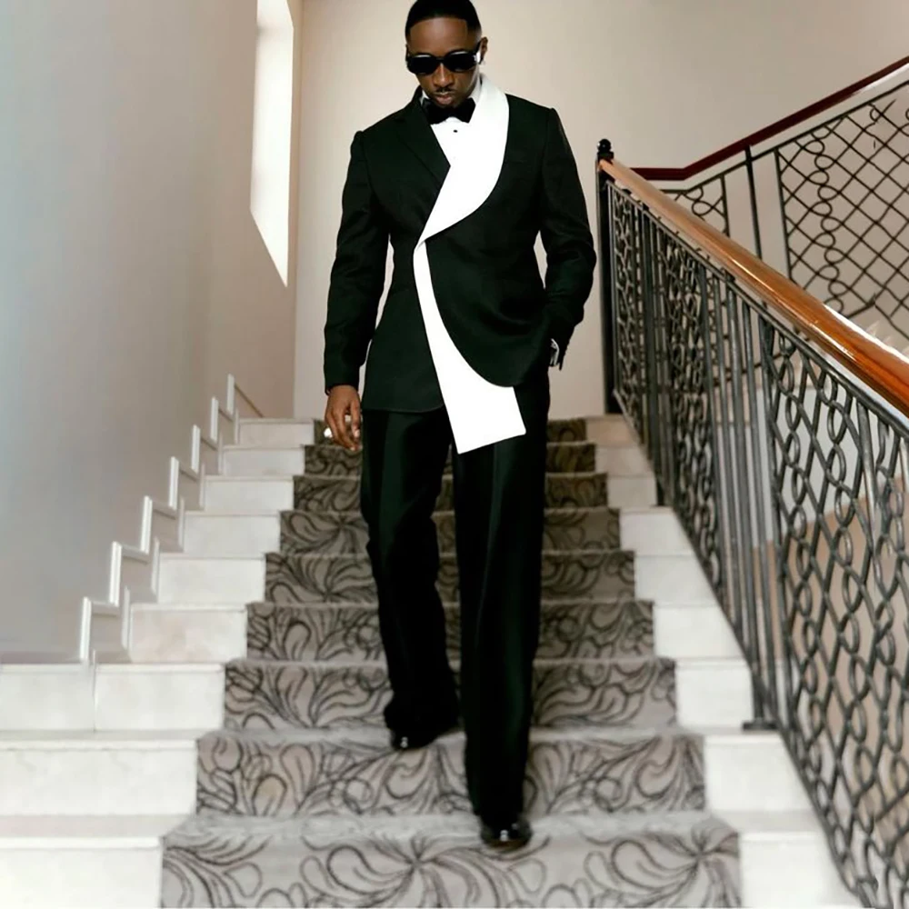 Customzied Black Men's Suits for Elegant Wedding Party Fashion One-Button Slim Customzied 2 Piece Jacket Pants Clothing Costume
Customzied Black Men's Suits for Elegant Wedding Party Fashion One-Button Slim Customzied 2 Piece Jacket Pants Clothing Costume