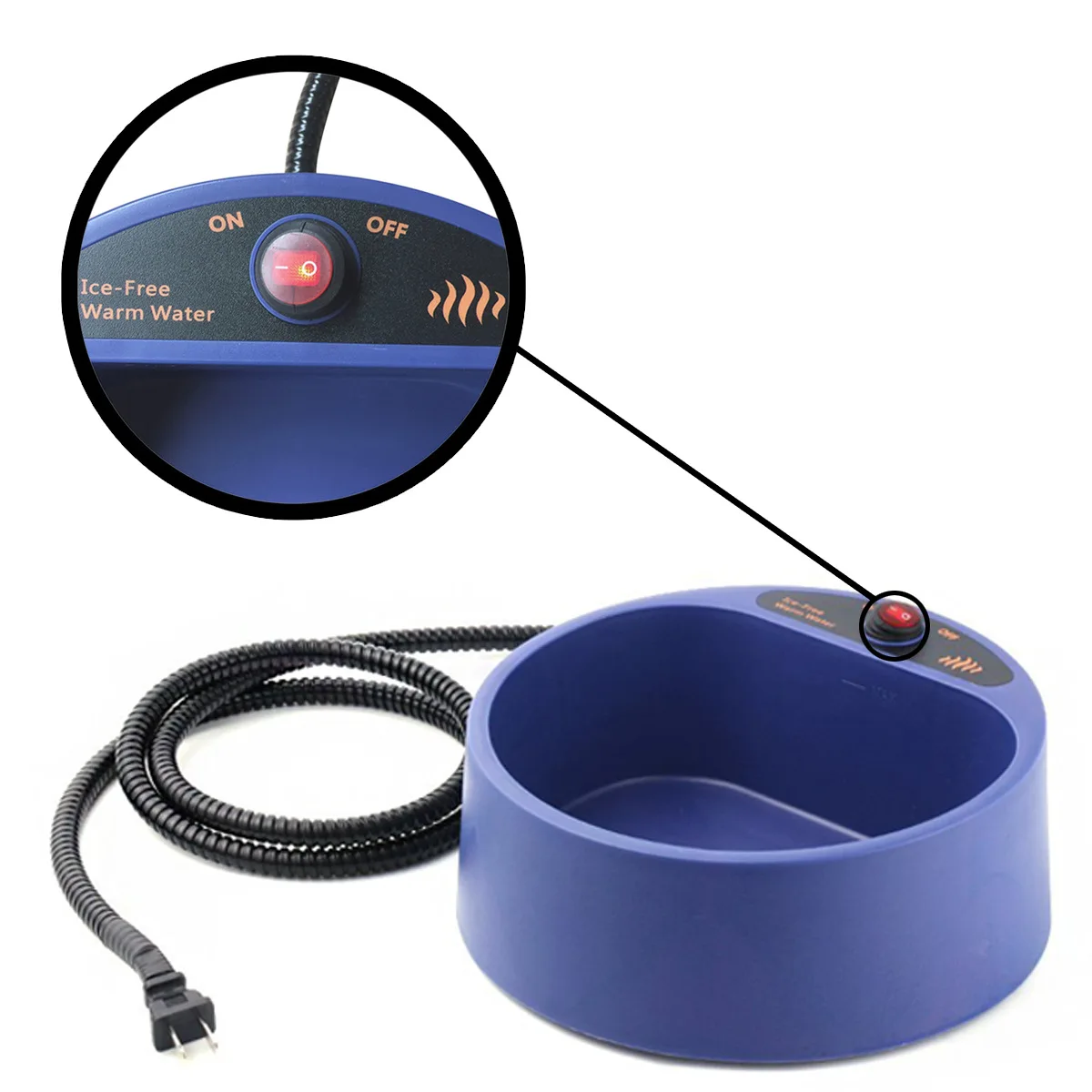 Dog Heated Water Bowl for Outdoor No Freeze Water Bowl Pet Water Heater with Chew Resistant Cord 2.2L Electric Powered bowl 35w
Dog Heated Water Bowl for Outdoor No Freeze Water Bowl Pet Water Heater with Chew Resistant Cord 2.2L Electric Powered bowl 35w