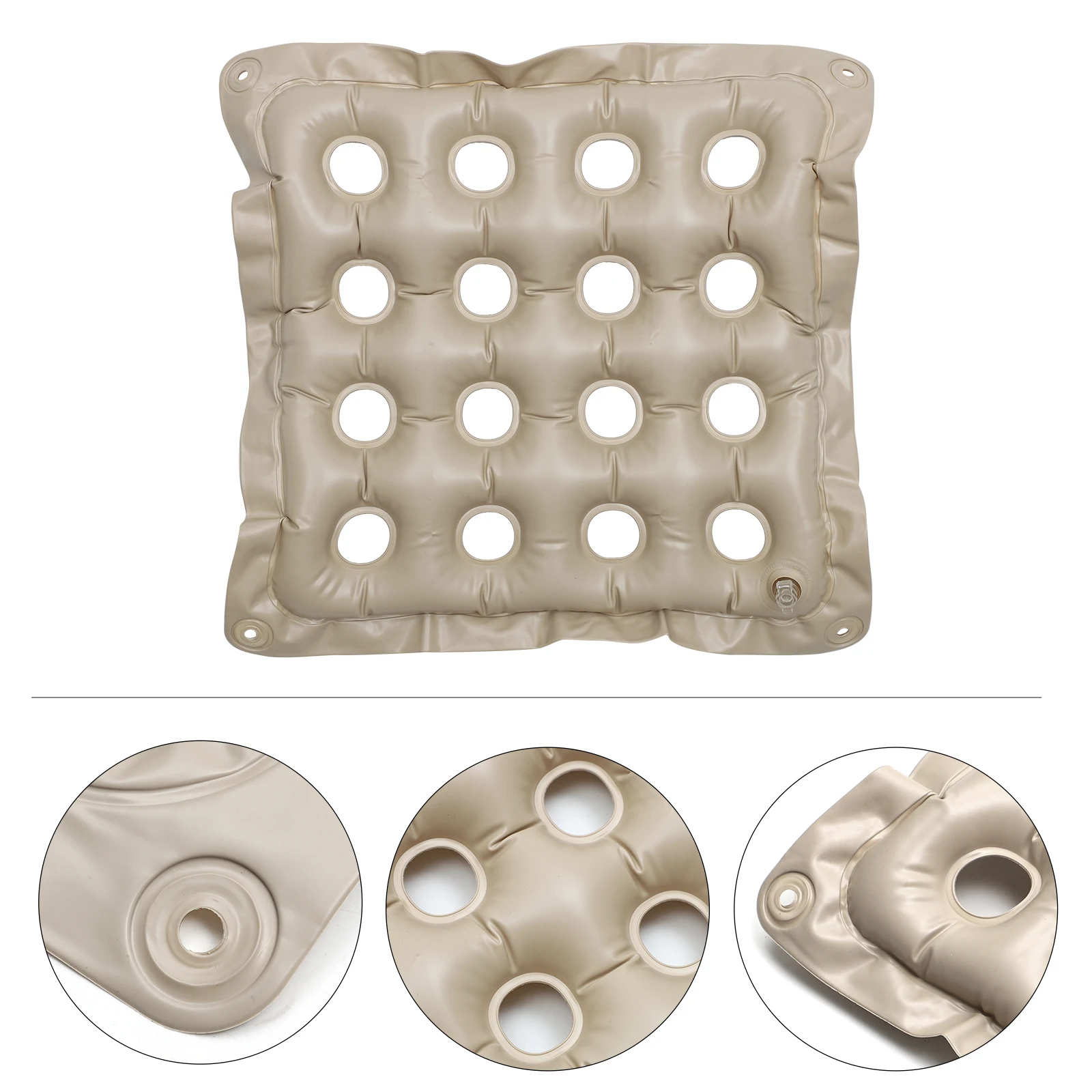Inflatable Seat Cushion Square Mattress Decompression Pad Chair Beige Travel PVC Premium Material Sturdy Durable Body Pressure
Inflatable Seat Cushion Square Mattress Decompression Pad Chair Beige Travel PVC Premium Material Sturdy Durable Body Pressure