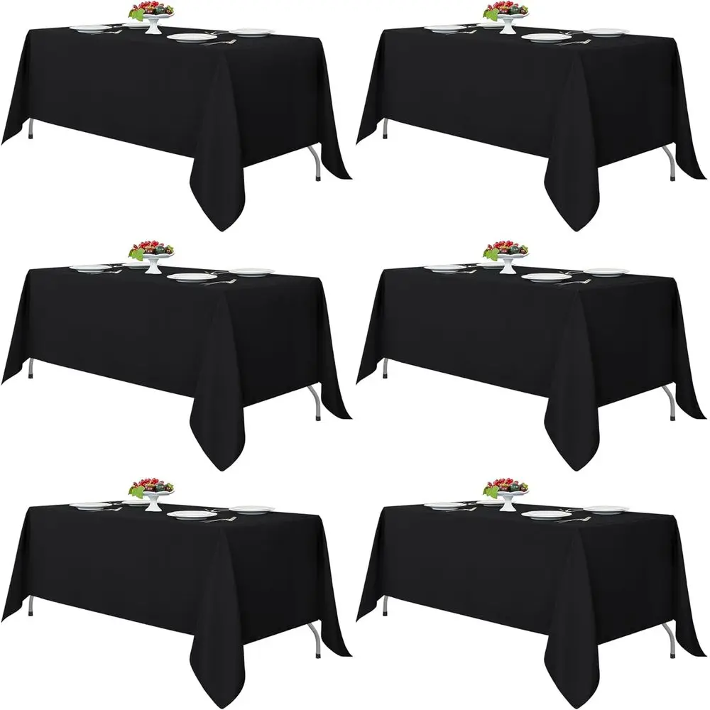 Black Tablecloths or RecTables, 6 Pack - 70 x 120 Inches - Reusable and Washable Table Clothes or 6-8 t Tables, Polyester abric
Black Tablecloths or RecTables, 6 Pack - 70 x 120 Inches - Reusable and Washable Table Clothes or 6-8 t Tables, Polyester abric